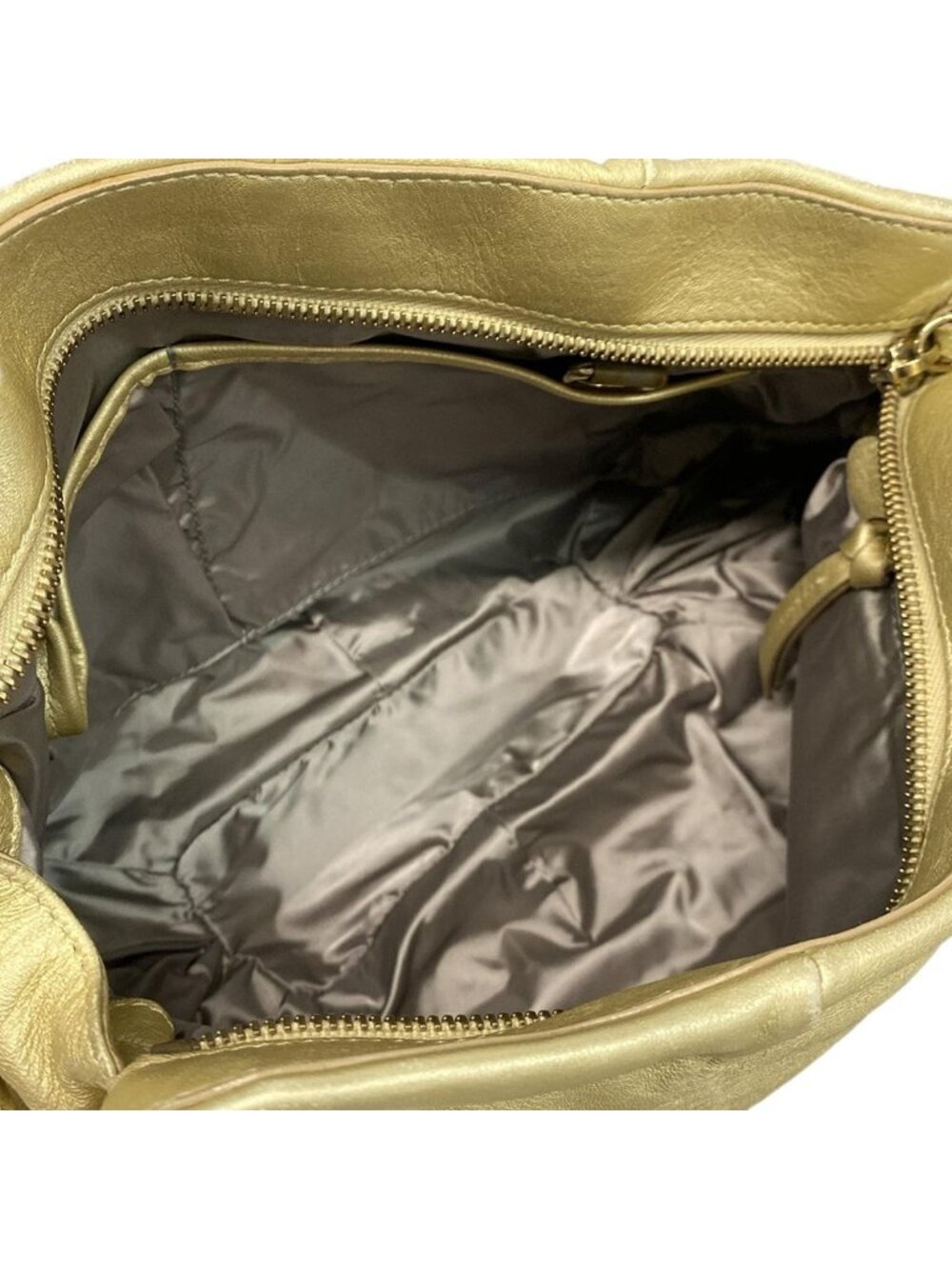 Celine Handbag Bittersweet Gold Leather - Picture 6 of 10